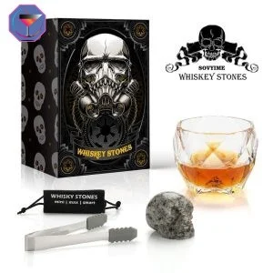 Coffret Verre Whisky Tête de Mort