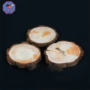 Dessous de Verre Rondin en Bois