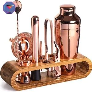 Kit Cocktail Continental Shaker Rose Gold