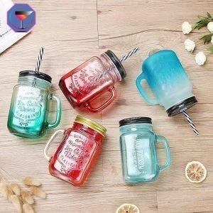 Mason Jar Avec Paille