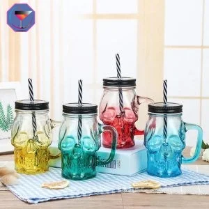 Mason Jar Tête de Mort