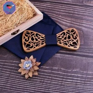 Noeud Papillon en Bois Classique