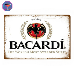 Plaque Déco Bacardi