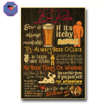 Poster en Kraft Règles de Bar