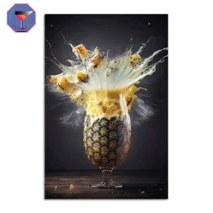 Tableau Cocktail Ananas Explosif
