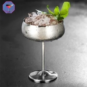 Verre Cocktail Coupe Argent