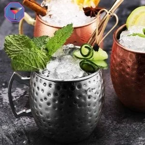 Verre Moscow Mule Gris
