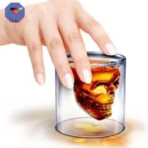 6 Verres à Shot Tête de Mort