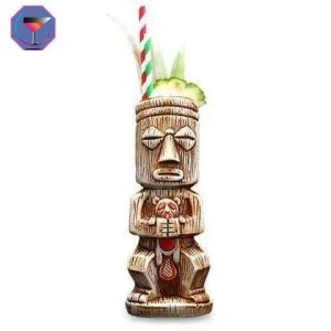 Verre Tiki Effet Bois