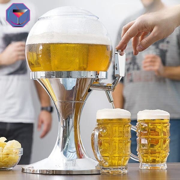 Fût à Bière En Inox 4 Litres - Mini Baril Avec Couvercle Spiral, Robinet Compatible, Usage Maison